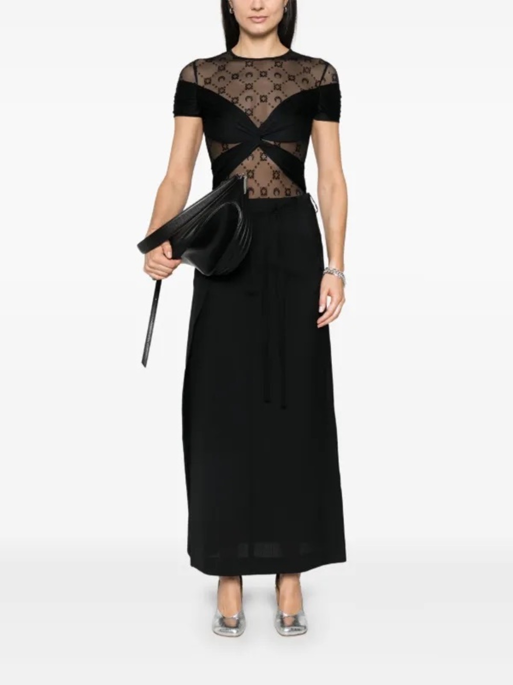 MM6 Maison Margiela wool wrap skirt